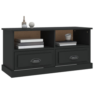 Schwarzer TV-Schrank, 93 cm
