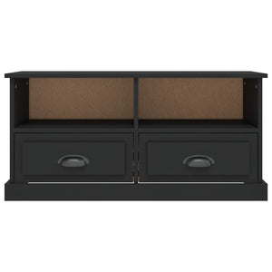 Schwarzer TV-Schrank, 93 cm