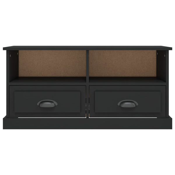 Schwarzer TV-Schrank, 93 cm