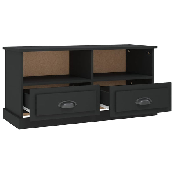 Schwarzer TV-Schrank, 93 cm