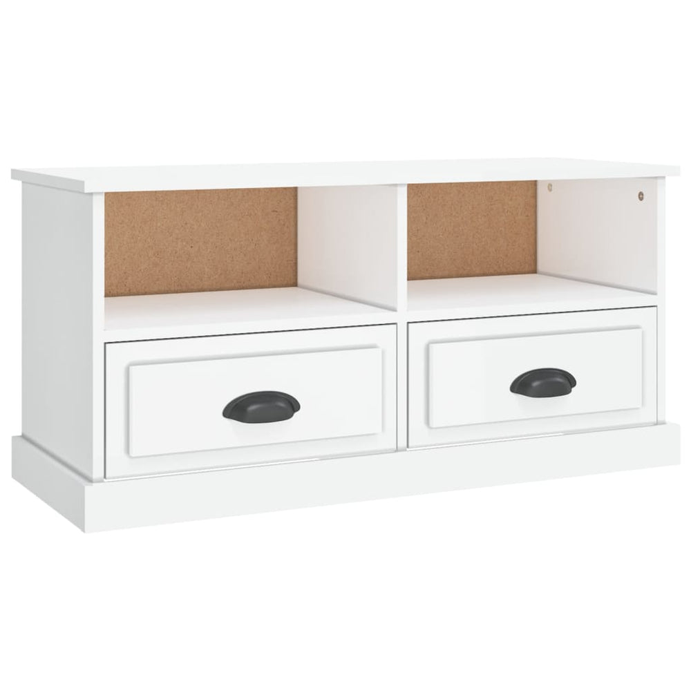 TV-Schrank Hochglanz Weiß 93 cm