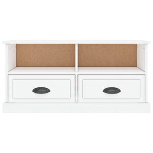 TV-Schrank Hochglanz Weiß 93 cm