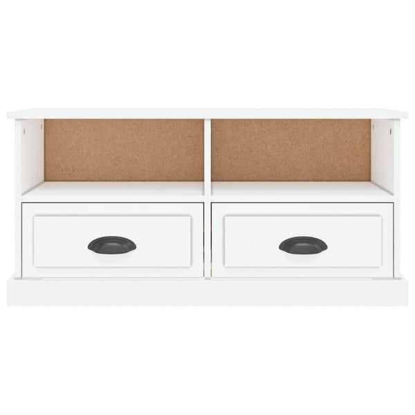 TV-Schrank Hochglanz Weiß 93 cm
