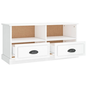 TV-Schrank Hochglanz Weiß 93 cm