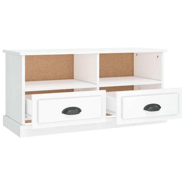 TV-Schrank Hochglanz Weiß 93 cm