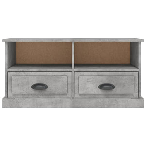 vidaXL Meuble TV Gris béton 93x35,5x45 cm Bois d'ingénierie