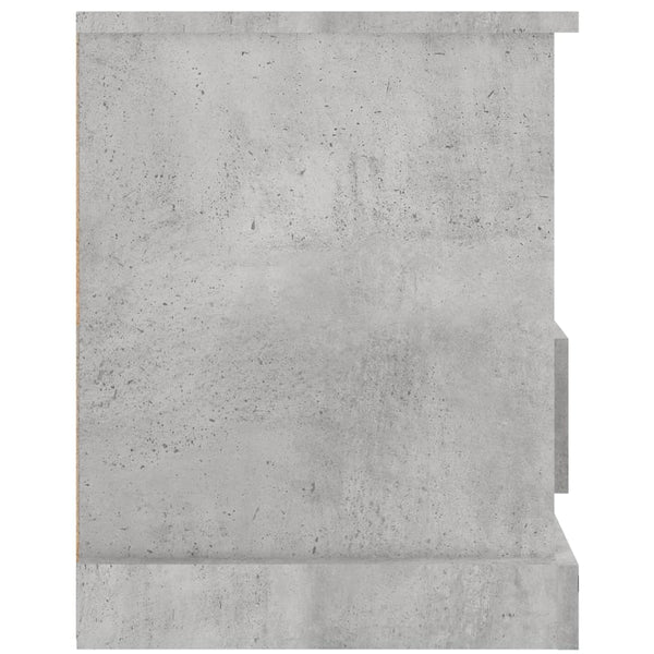 vidaXL Meuble TV Gris béton 93x35,5x45 cm Bois d'ingénierie