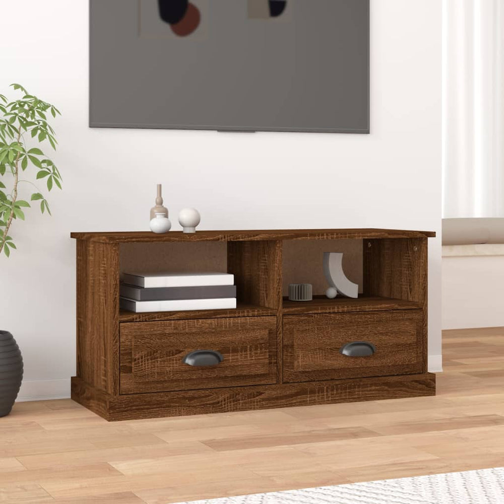 TV-Schrank Braun Eichen-Optik, 93 cm