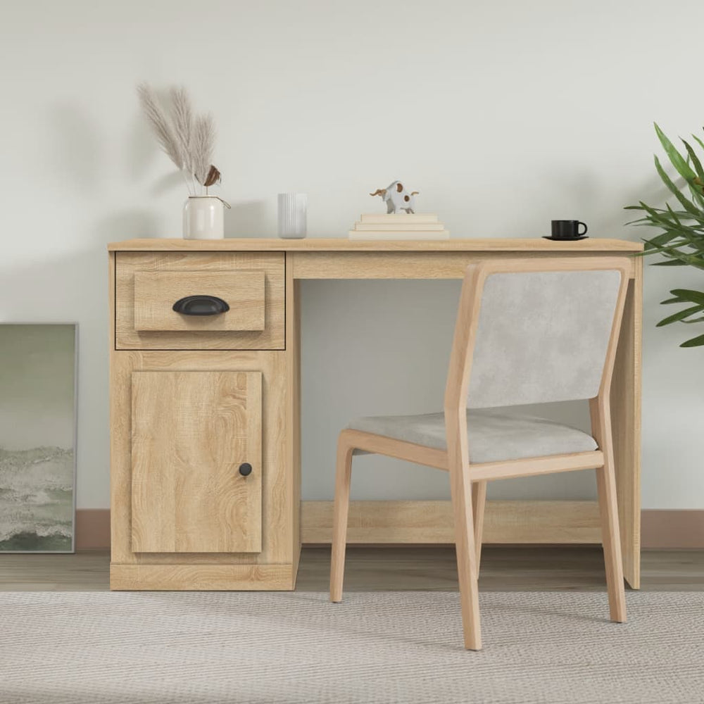 Schreibtisch Sonoma-Eiche 115 cm mit Schublade