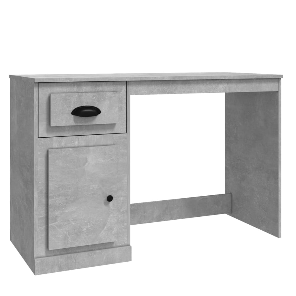 Schreibtisch Betongrau mit Schublade 115x50 cm