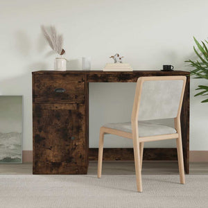 Schreibtisch Räuchereiche mit Schublade 115cm