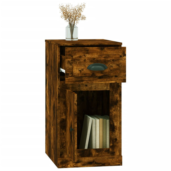 Beistellschrank Räuchereiche mit Schublade 40x75 cm
