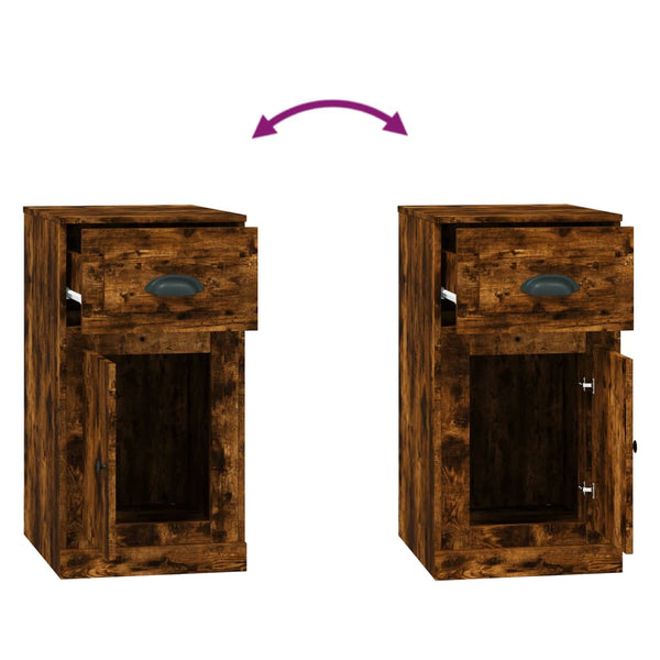 Beistellschrank Räuchereiche mit Schublade 40x75 cm