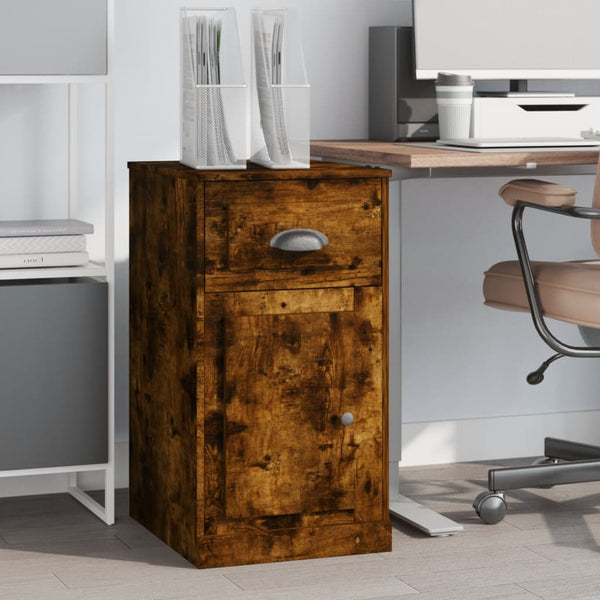 Beistellschrank Räuchereiche mit Schublade 40x75 cm