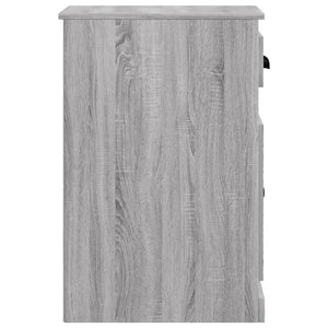 Beistellschrank Grau Sonoma mit Schublade 40x75 cm