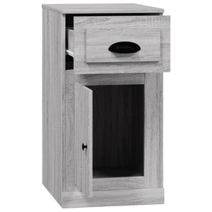 Beistellschrank Grau Sonoma mit Schublade 40x75 cm