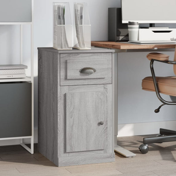 Beistellschrank Grau Sonoma mit Schublade 40x75 cm