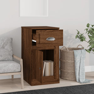Beistellschrank Braun Eichen-Optik 40x75 cm