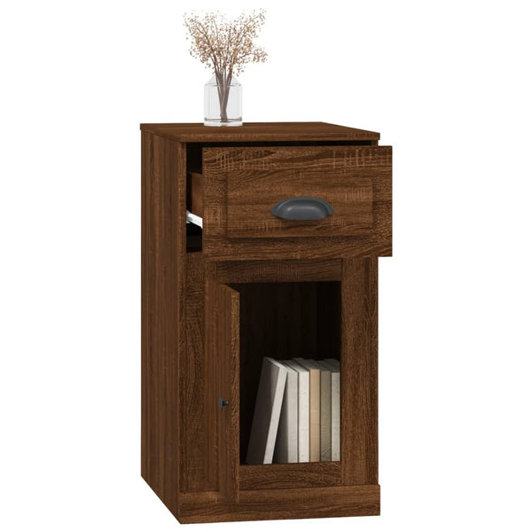 Beistellschrank Braun Eichen-Optik 40x75 cm