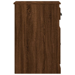 Beistellschrank Braun Eichen-Optik 40x75 cm