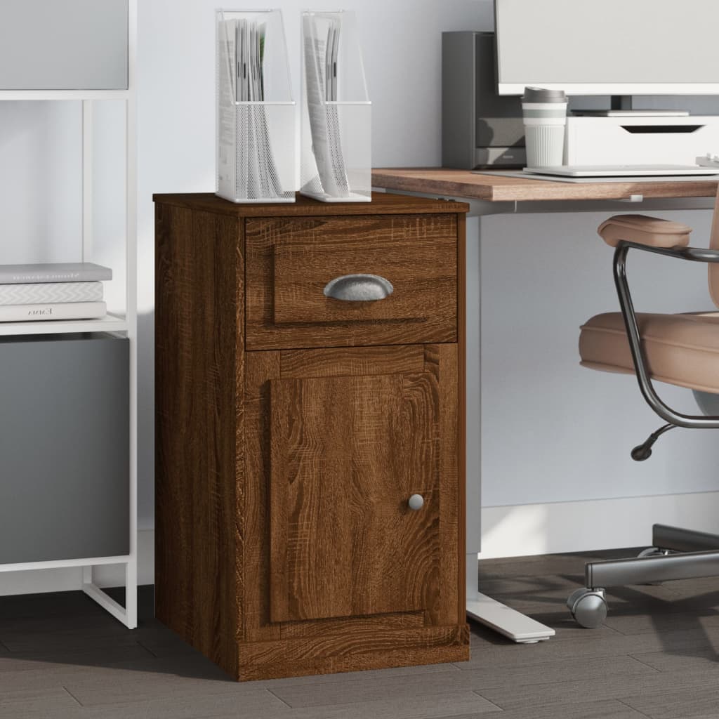 Beistellschrank Braun Eichen-Optik 40x75 cm