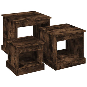 3er Couchtisch Set, Räuchereiche