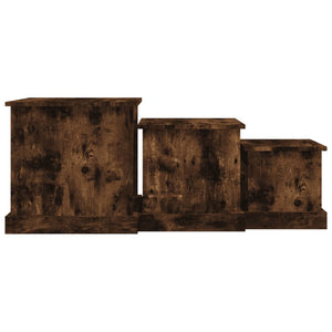 3er Couchtisch Set, Räuchereiche