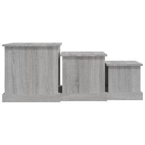 3er Set Couchtische Grau Sonoma Holz