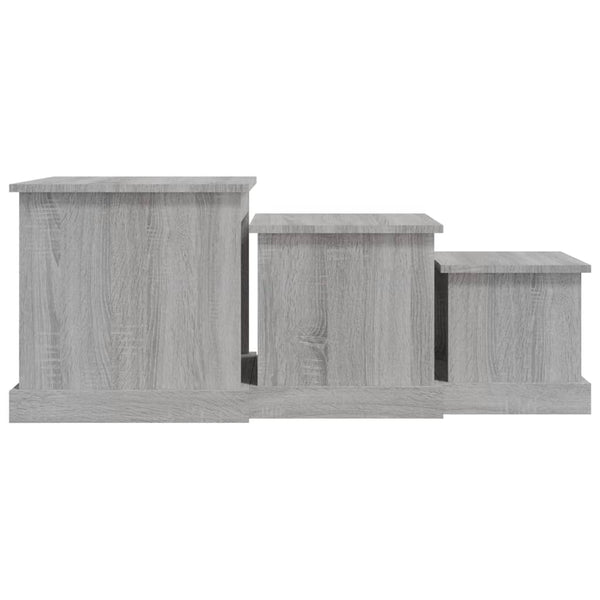 3er Set Couchtische Grau Sonoma Holz