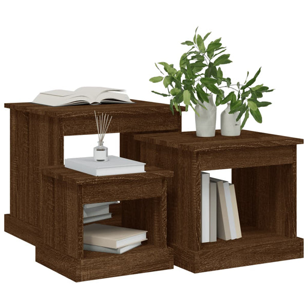 Couchtische 3er Set Eichenoptik