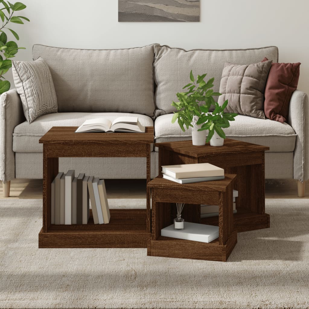 Couchtische 3er Set Eichenoptik