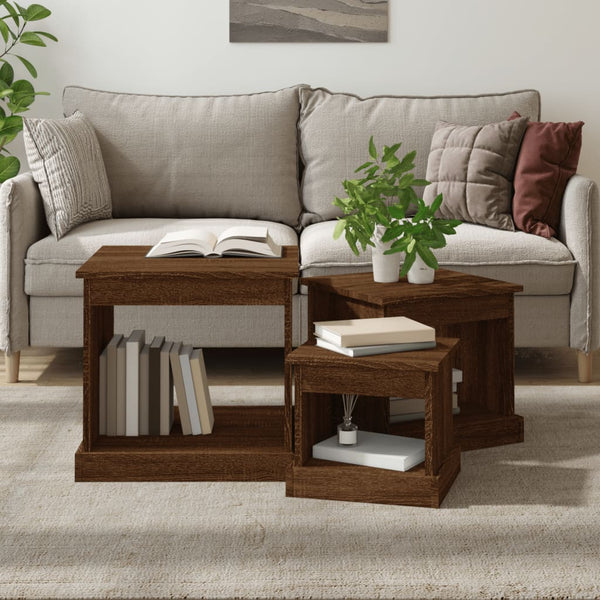 Couchtische 3er Set Eichenoptik