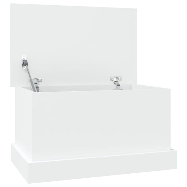 vidaXL Boîte de rangement blanc 50 x 30 x 28 cm Bois d'ingénierie