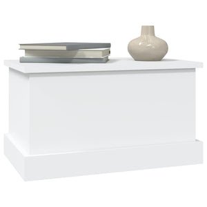 vidaXL Boîte de rangement blanc 50 x 30 x 28 cm Bois d'ingénierie