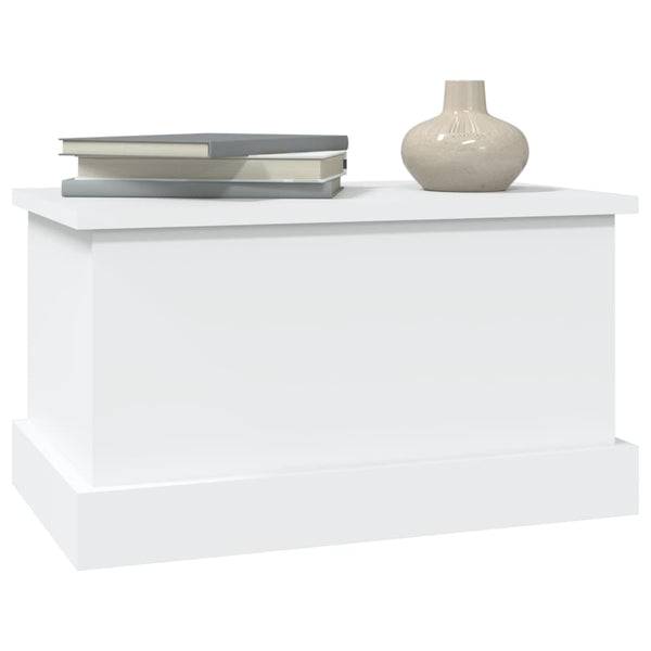 vidaXL Boîte de rangement blanc 50 x 30 x 28 cm Bois d'ingénierie
