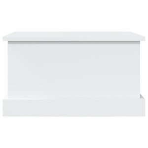 vidaXL Boîte de rangement blanc 50 x 30 x 28 cm Bois d'ingénierie