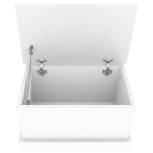 vidaXL Boîte de rangement blanc 50 x 30 x 28 cm Bois d'ingénierie