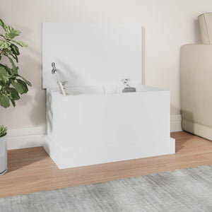 vidaXL Boîte de rangement blanc 50 x 30 x 28 cm Bois d'ingénierie
