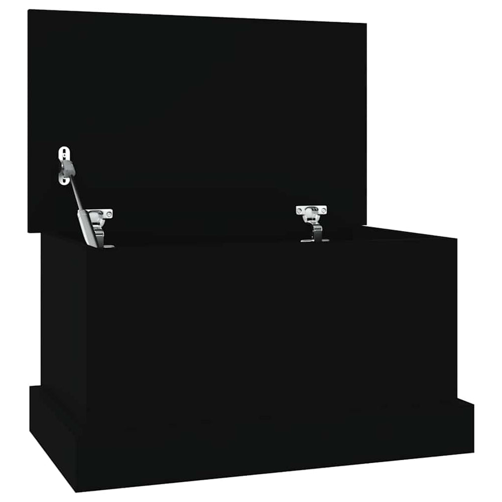 Schwarze Truhe 50x30x28 cm