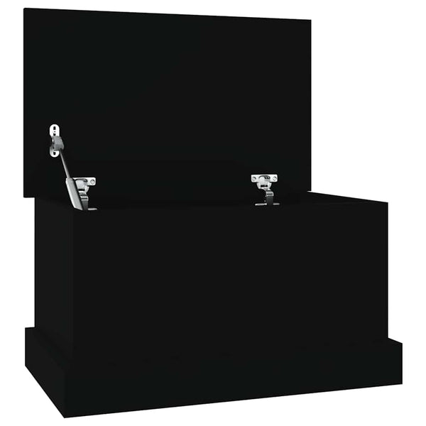 Schwarze Truhe 50x30x28 cm