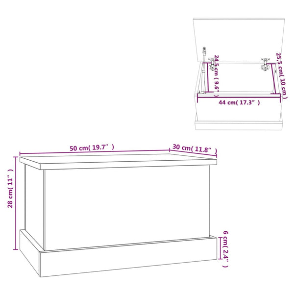Aufbewahrungsbox Sonoma Eiche 50x30x28 cm