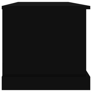 Schwarze Aufbewahrungstruhe 70x40x38 cm