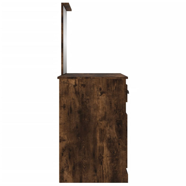 Schminktisch mit Spiegel Räuchereiche 90 cm