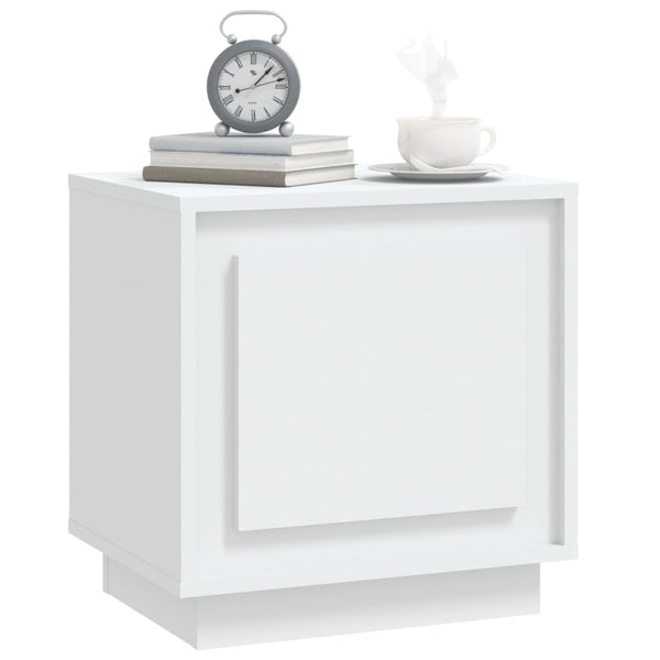 Nachttische 2er Set Weiß 44x35x45 cm