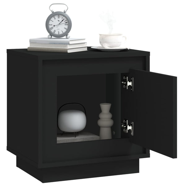 Schwarzer Nachttisch 44x35x45 cm
