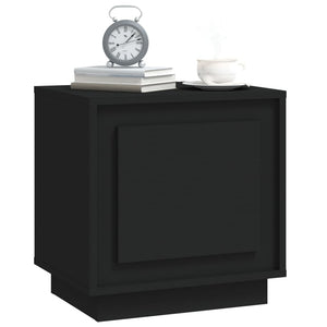 Nachttische 2er Set, Schwarz, 44x35x45 cm