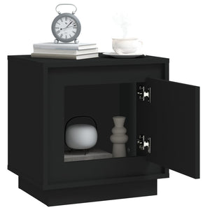Nachttische 2er Set, Schwarz, 44x35x45 cm