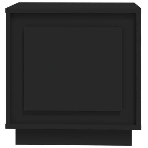 Nachttische 2er Set, Schwarz, 44x35x45 cm
