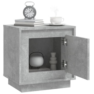 Betongrauer Nachttisch 44x35x45 cm