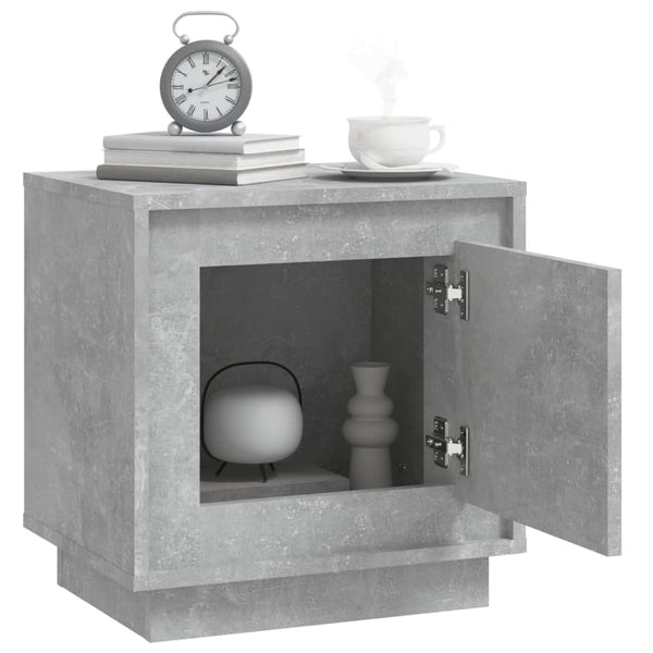 Betongrauer Nachttisch 44x35x45 cm